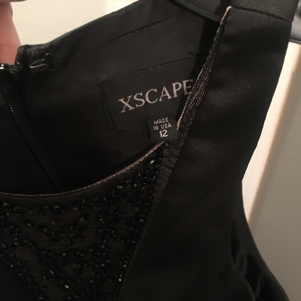 Long black gown with pockets